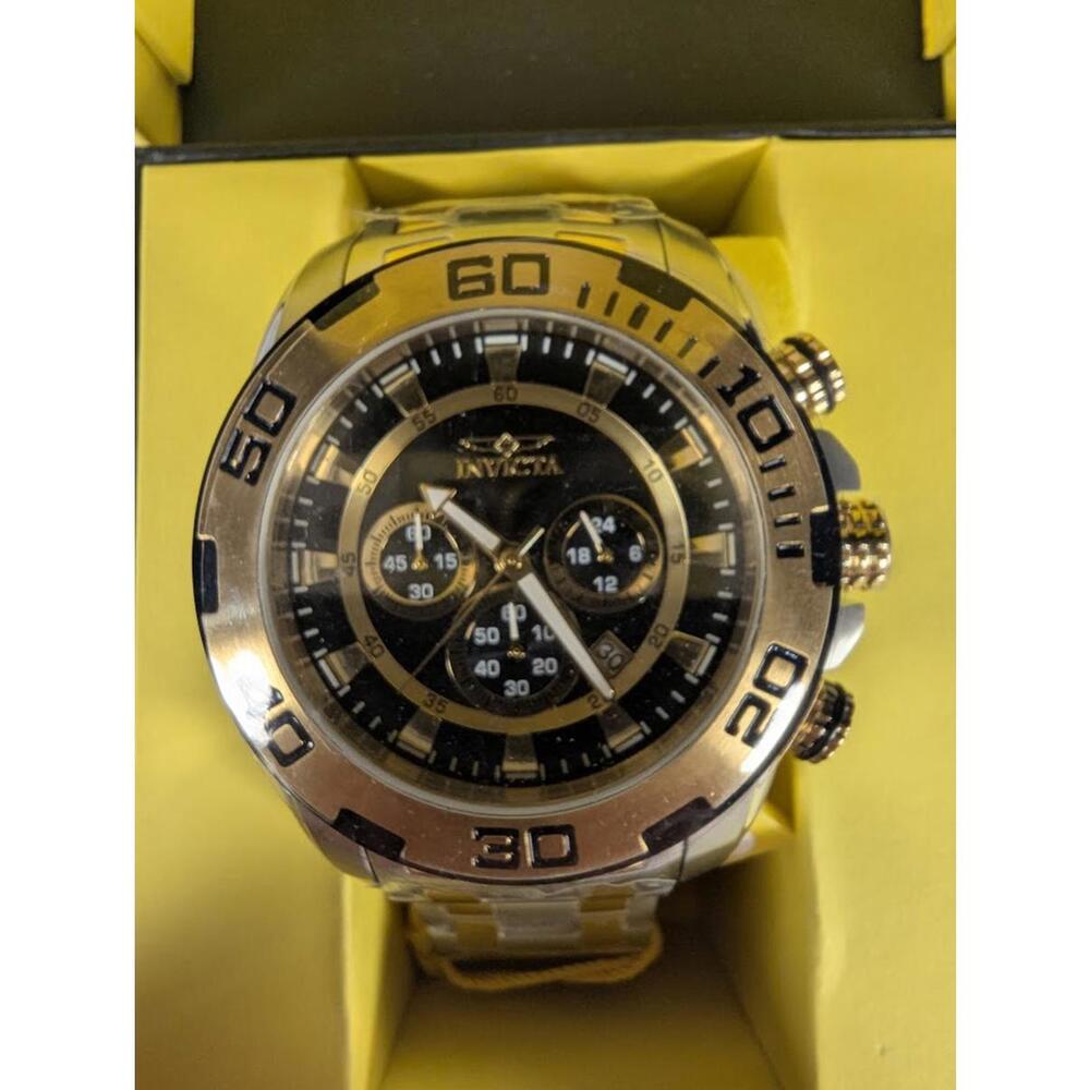 Invicta 22322 Pro Diver Scuba Men's 50mm Quartz Chronograph Two Tone New w/ Box